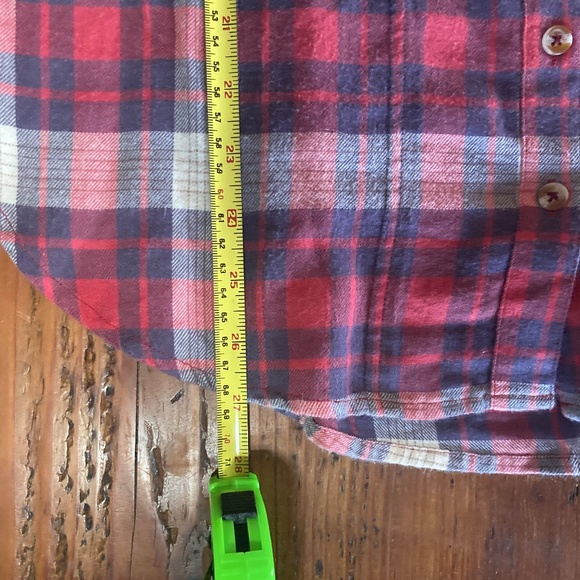 Anthropologie Plaid Button Down Woman's Flannel with Pockets 3/4 Sleeve 8 Petite - Picture 9 of 9